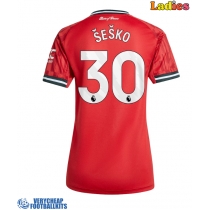 Manchester United Benjamin Sesko #30 Replica Home Shirt Ladies 2025-26 Short Sleeve
